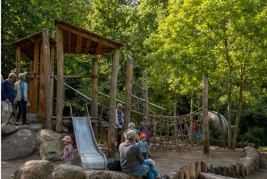 Zona del zoo apta para niños